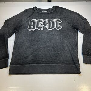 Mens Sz L Burnout SHIRT AC/DC Lucky Brand Jeans Concert Tour